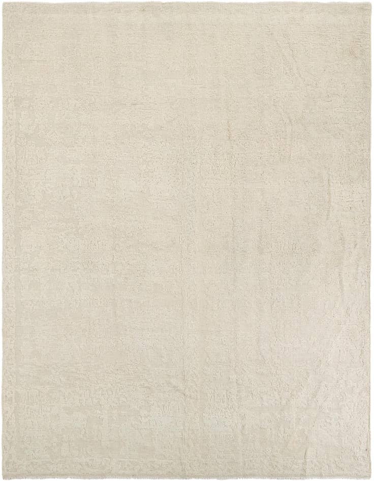 Detail image of 8' x 9' 7 Hand Knotted Oushak Wool Rug