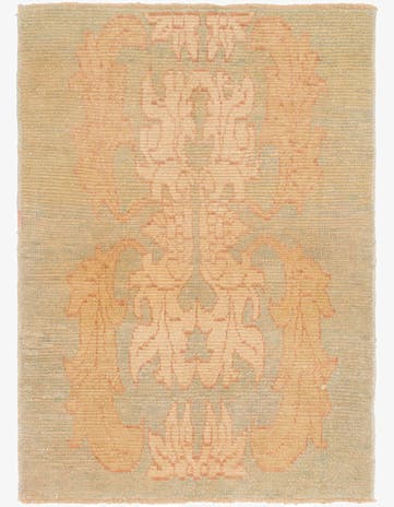 4' 2 x 6' Hand Knotted Oushak Wool Rug
