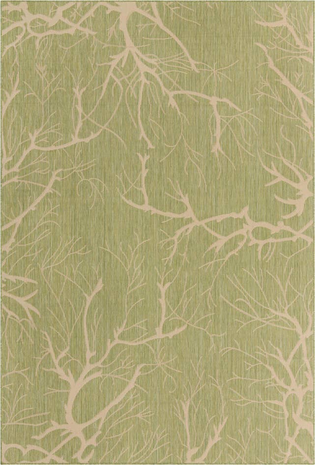 Detail image of 8' x 11' 4 Easy-Clean Botanical Indoor / Outdoor Rug