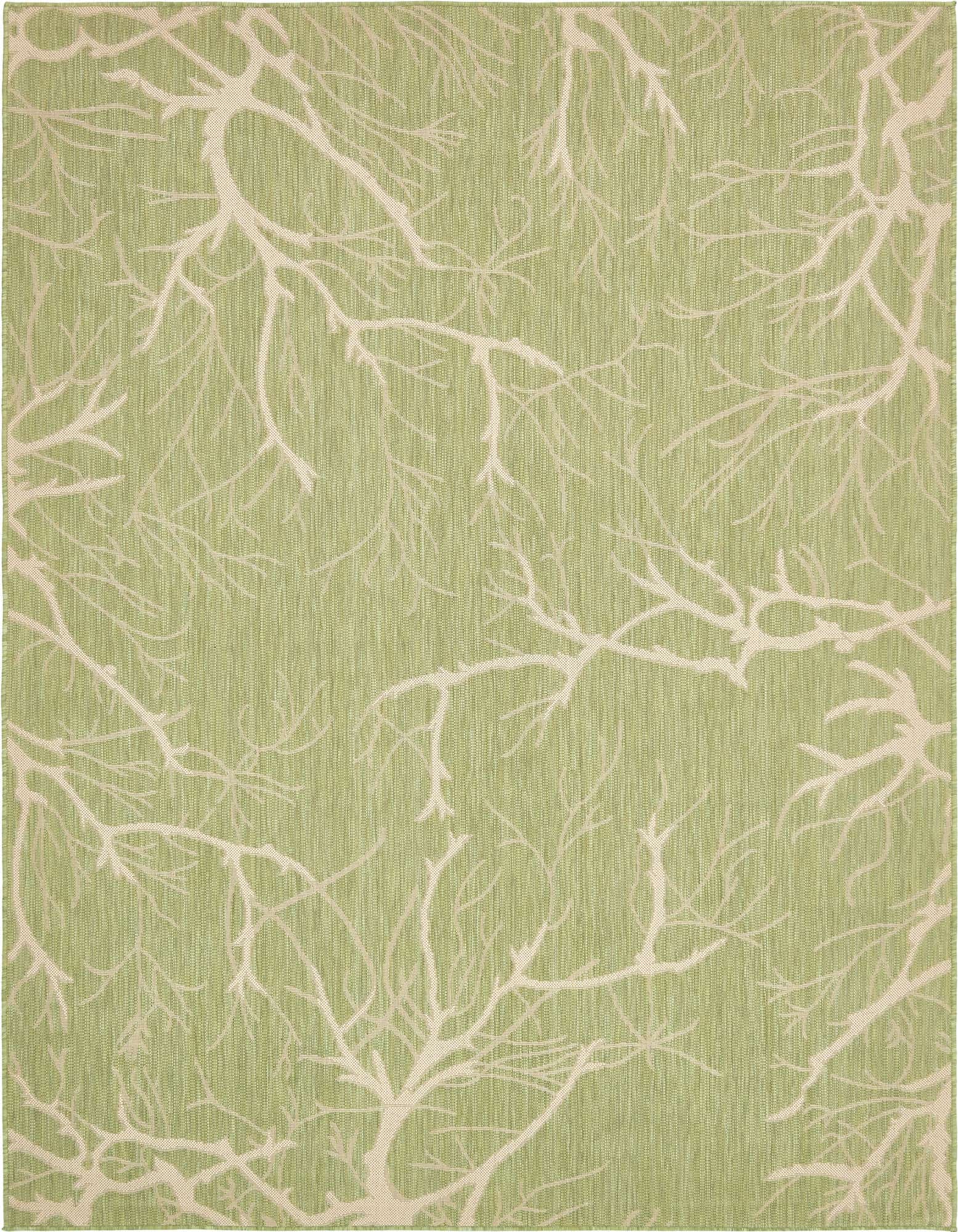 7' x 10' 2 Easy-Clean Botanical Indoor / Outdoor Rug