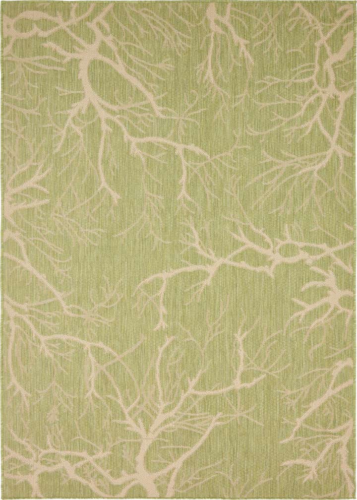 5' x 8' Easy-Clean Botanical Indoor / Outdoor Rug
