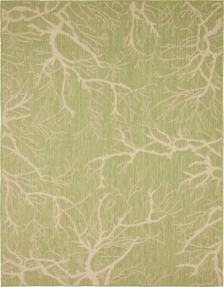 Detail image of 5' x 8' Easy-Clean Botanical Indoor / Outdoor Rug