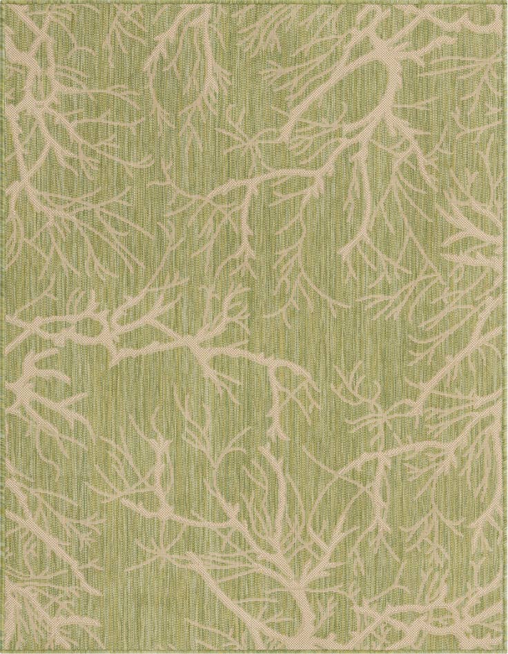 Detail image of 4' x 6' Easy-Clean Botanical Indoor / Outdoor Rug