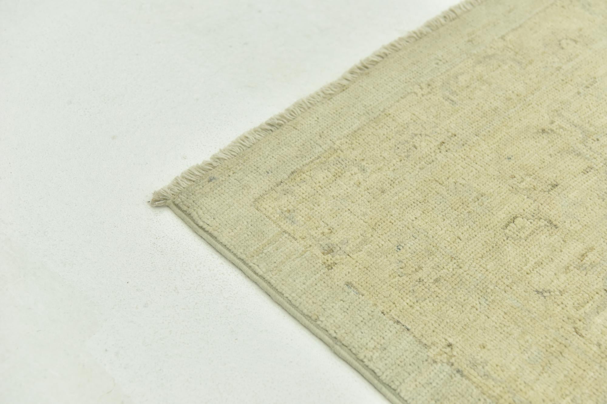 7' 10 x 9' 8 Hand Knotted Over-Dyed Ziegler Rug