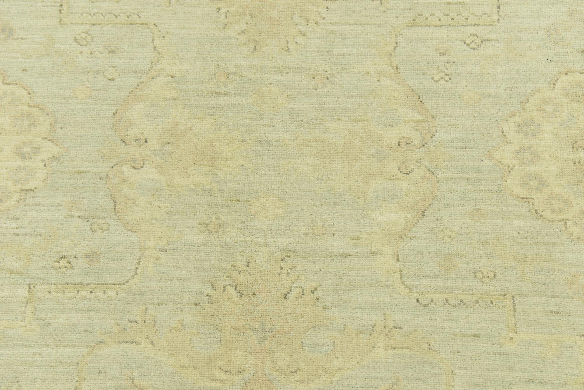 7' 10 x 9' 8 Hand Knotted Over-Dyed Ziegler Rug