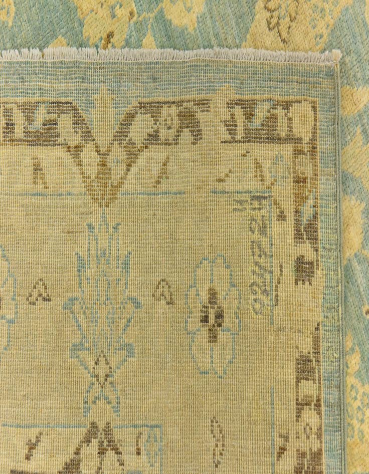 Detail image of 5' 11 x 9' 7 Hand Knotted Peshawar Ziegler Rug