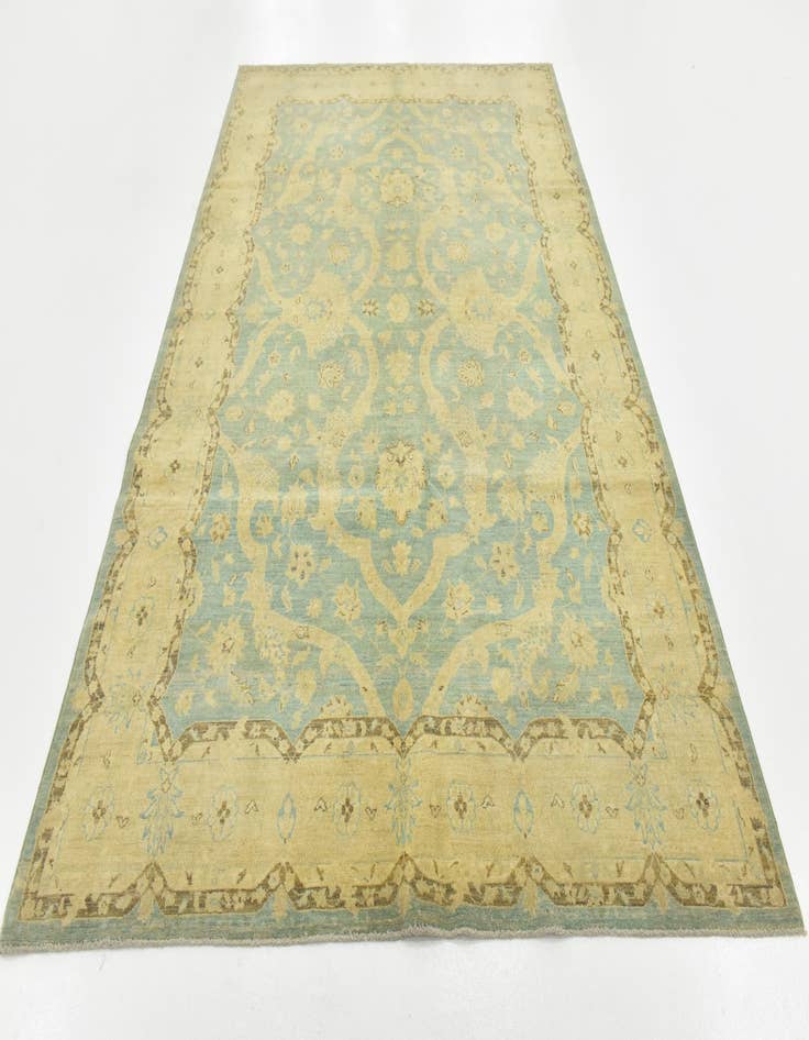 Detail image of 5' 11 x 9' 7 Hand Knotted Peshawar Ziegler Rug