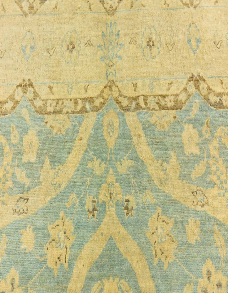 Detail image of 5' 11 x 9' 7 Hand Knotted Peshawar Ziegler Rug