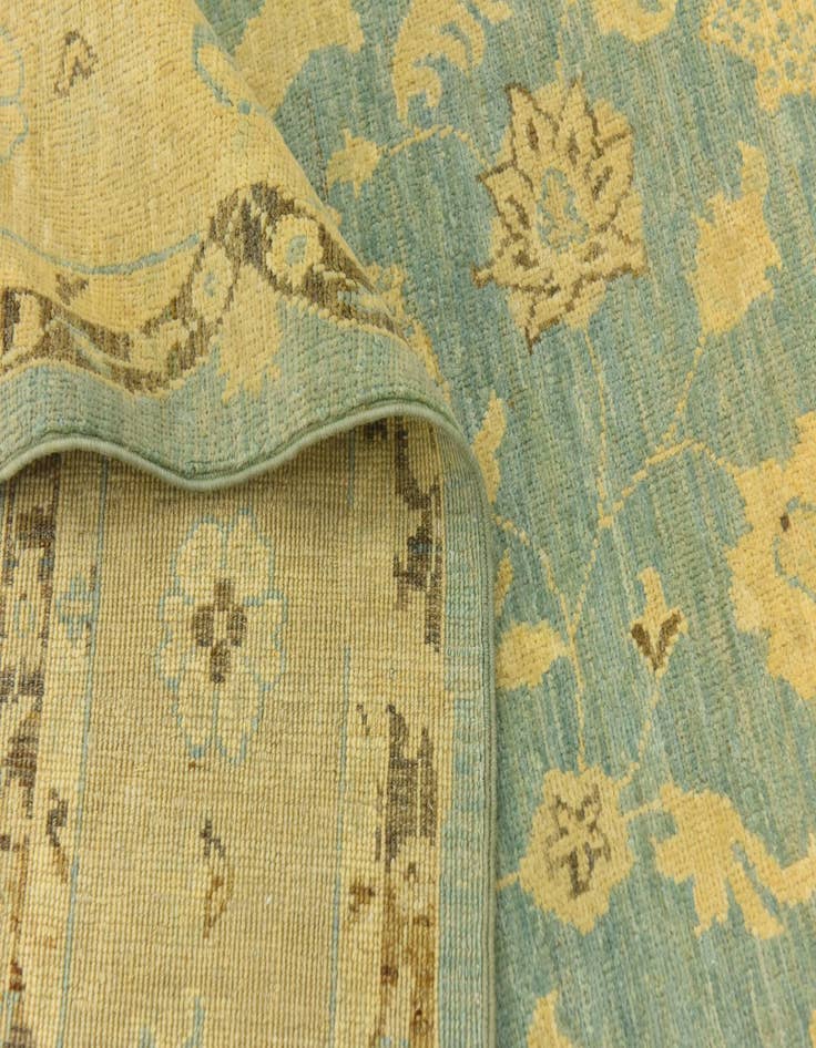 Detail image of 5' 11 x 9' 7 Hand Knotted Peshawar Ziegler Rug