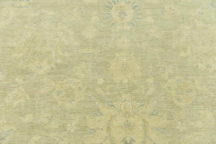Detail image of 9' 9 x 12' 9 Hand Knotted Peshawar Ziegler Rug