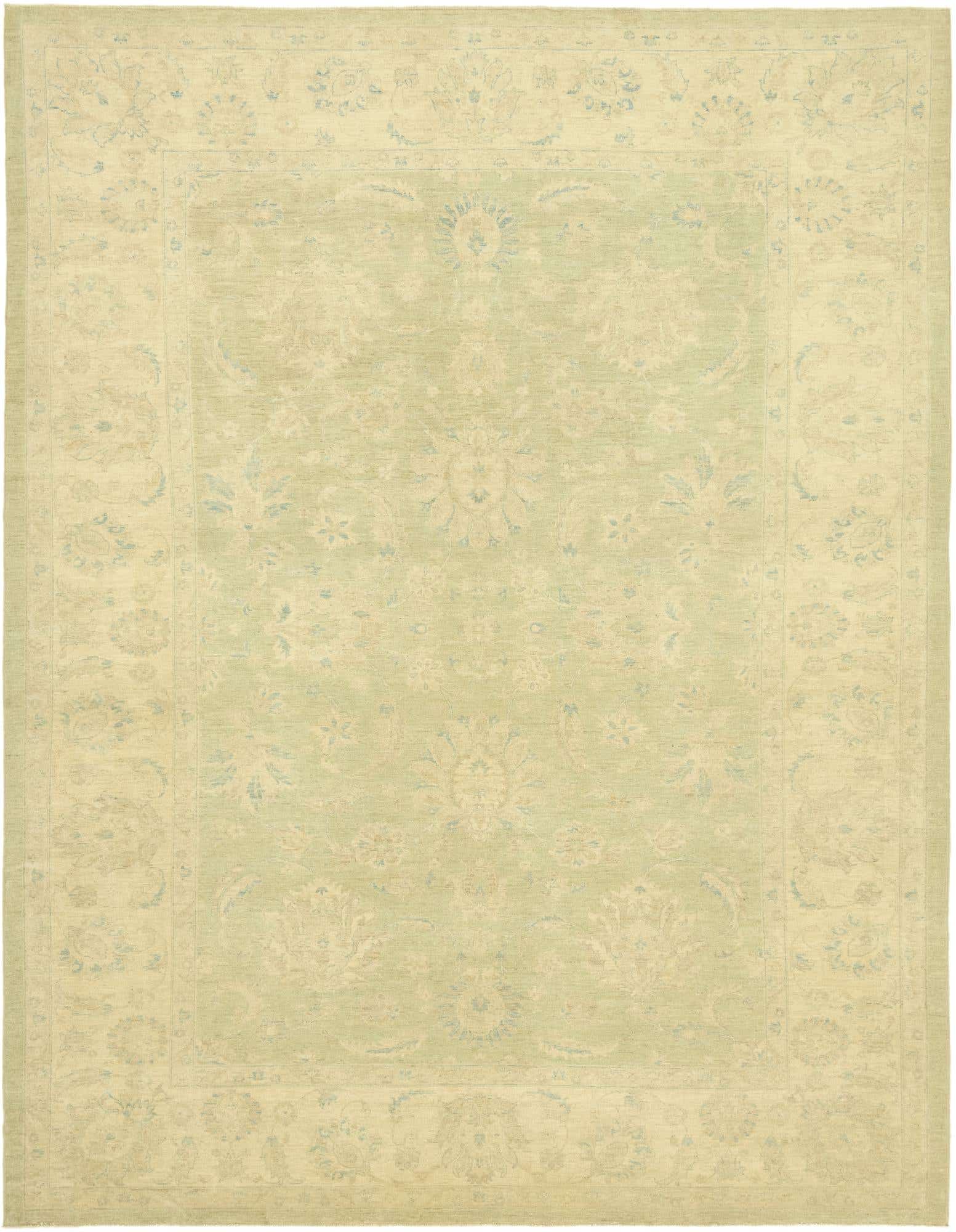 9' 9 x 12' 9 Hand Knotted Peshawar Ziegler Rug