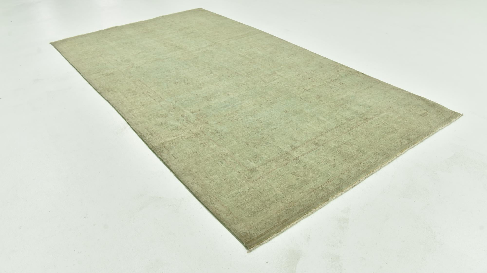 5' 11 x 10' 11 Hand Knotted Peshawar Ziegler Rug