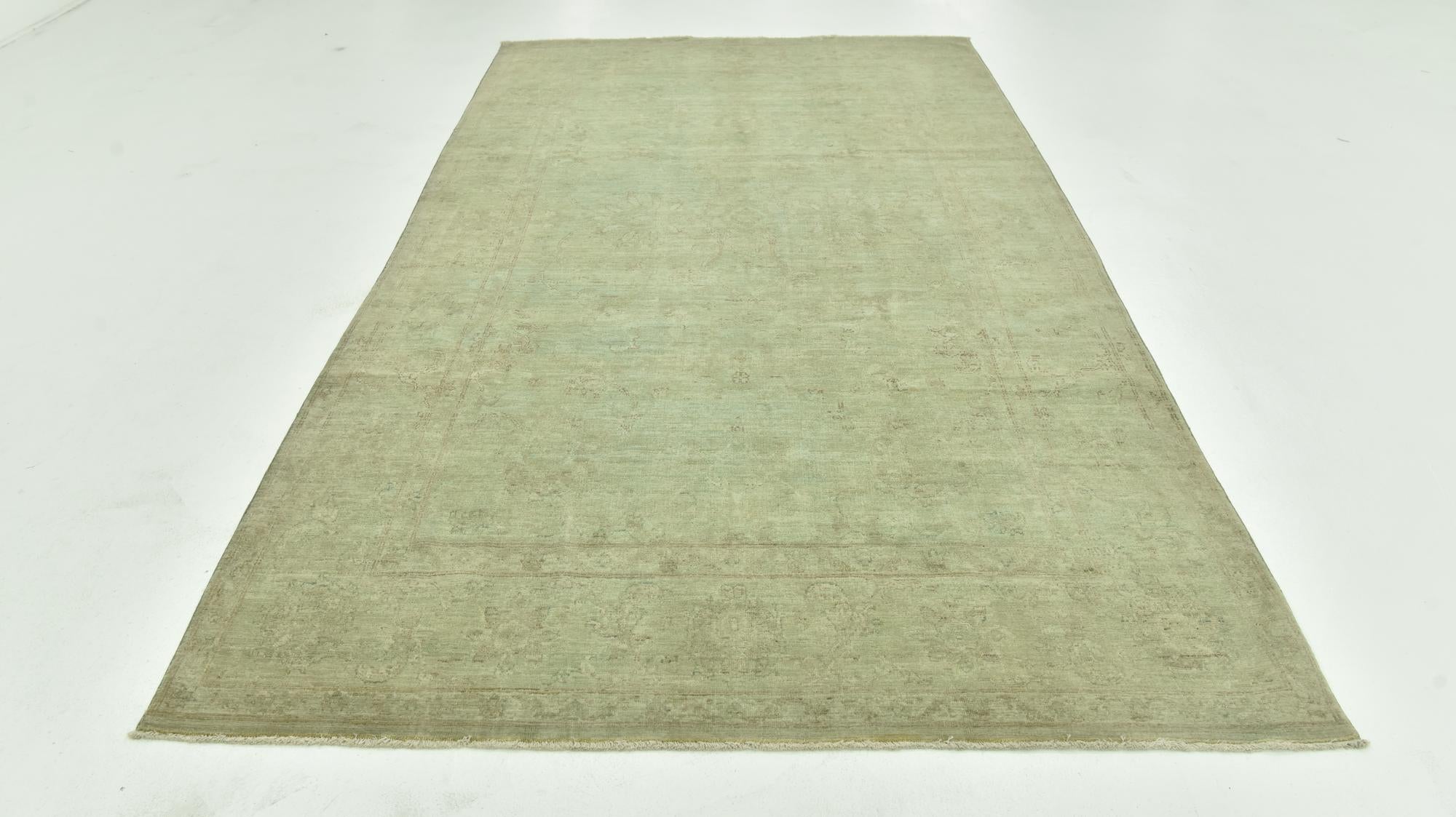 5' 11 x 10' 11 Hand Knotted Peshawar Ziegler Rug