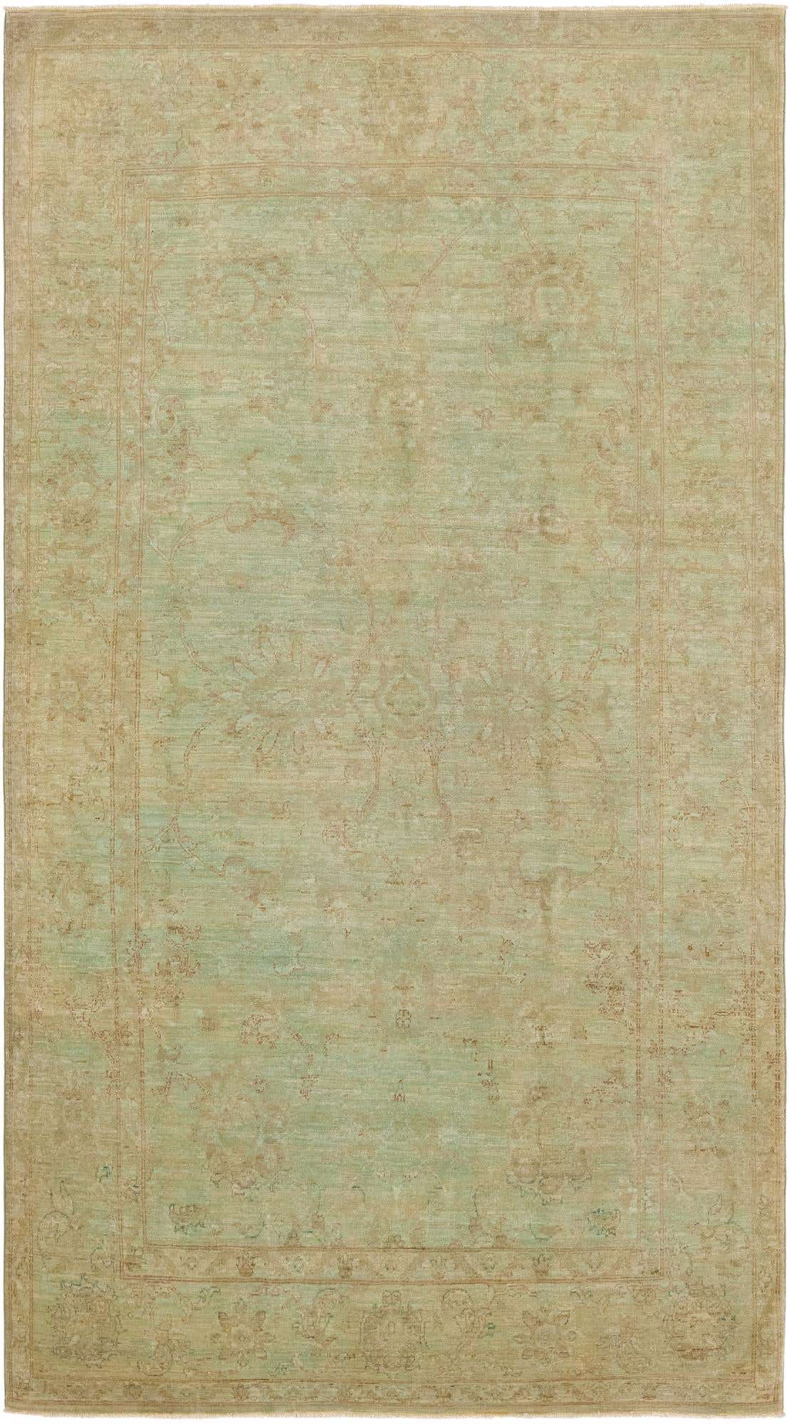5' 11 x 10' 11 Hand Knotted Peshawar Ziegler Rug