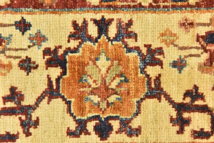 4' 2 x 5' 9 Hand Knotted Peshawar Ziegler Oriental Rug