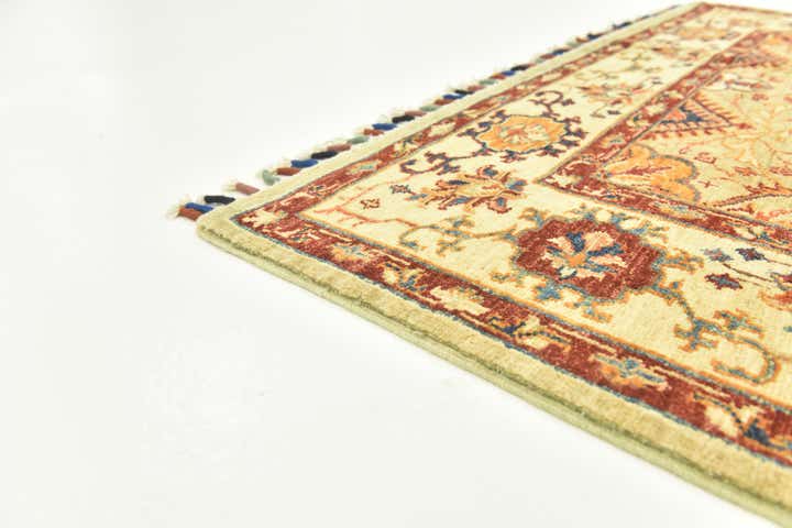 4' 2 x 5' 9 Hand Knotted Peshawar Ziegler Oriental Rug