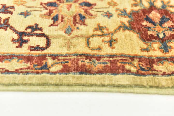 4' 2 x 5' 9 Hand Knotted Peshawar Ziegler Oriental Rug