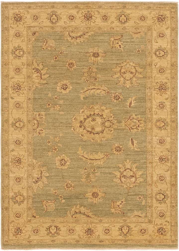 4' x 5' 9 Hand Knotted Peshawar Ziegler Rug