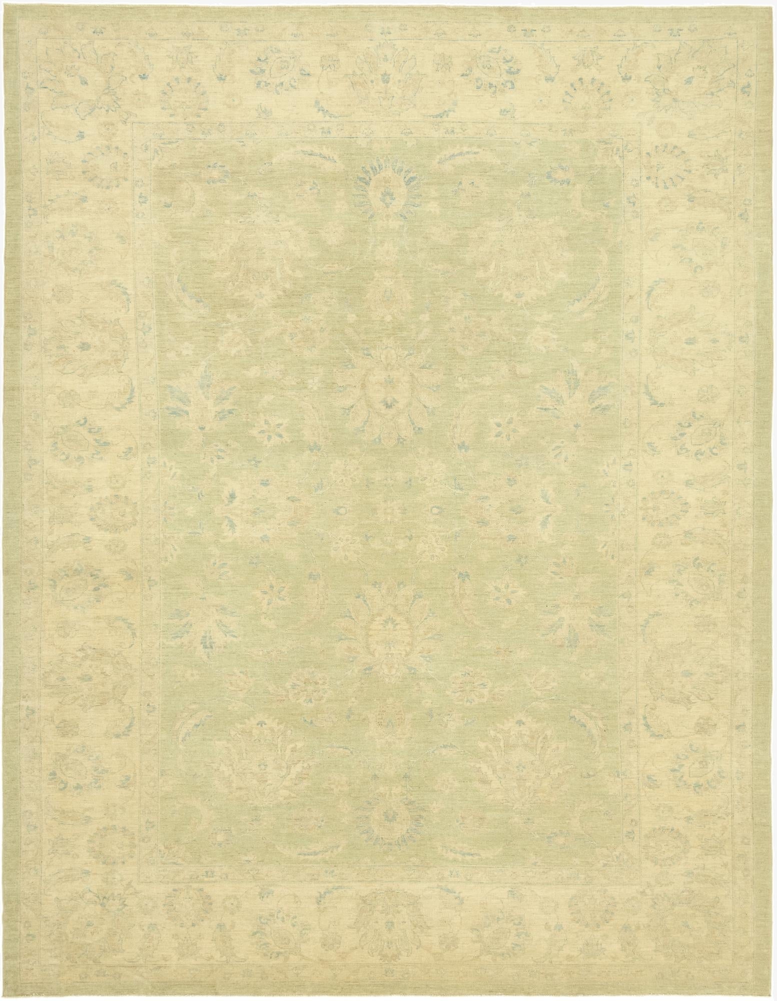 9' 9 x 12' 9  Hand Knotted Peshawar Ziegler Rug