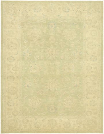 9' 9 x 12' 9 Hand Knotted Peshawar Ziegler Rug