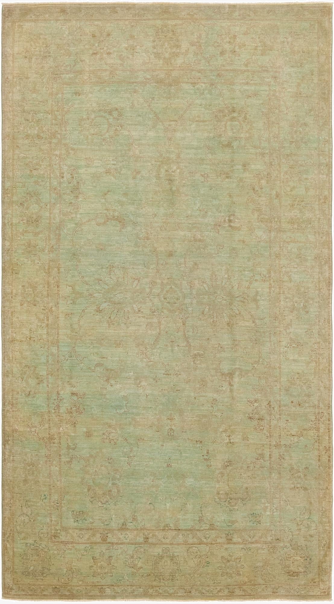 5' 11 x 10' 11  Hand Knotted Peshawar Ziegler Rug