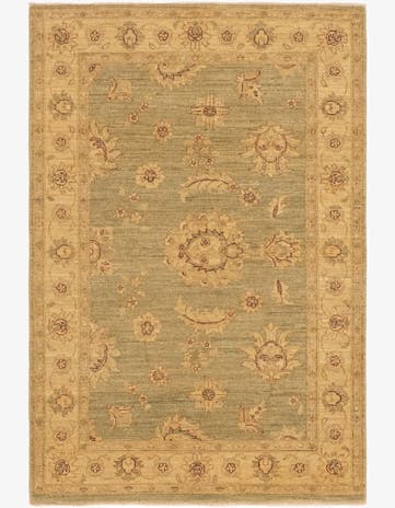 4' x 5' 9 Hand Knotted Peshawar Ziegler Rug