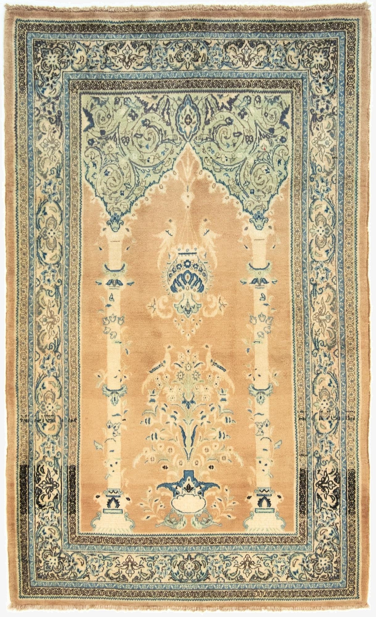 127cm x 205cm  Hand Knotted Sarough Persian Wool Rug