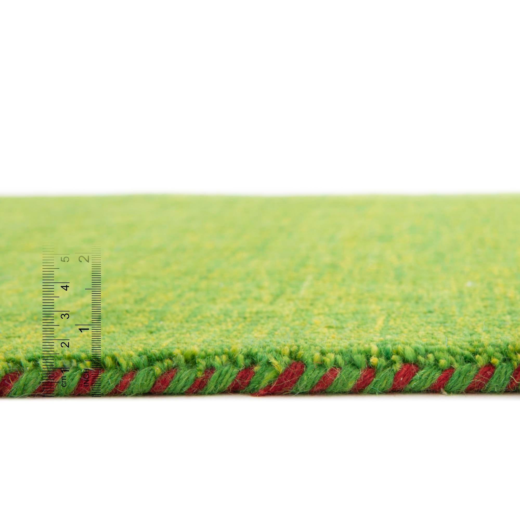 8' 2 x 11' 6 Hand Knotted Solid Gabbeh Wool Rug