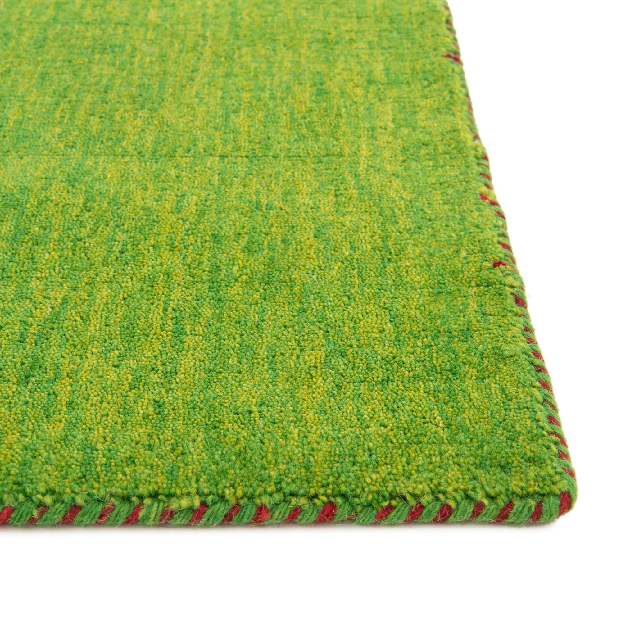 8' 2 x 11' 6 Hand Knotted Solid Gabbeh Wool Rug