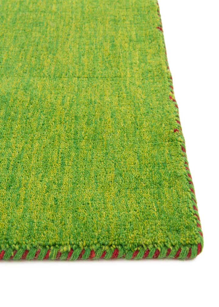 9' 10 x 13' Hand Knotted Solid Gabbeh Wool Rug