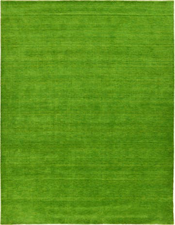 9' 10 x 13' Hand Knotted Solid Gabbeh Wool Rug