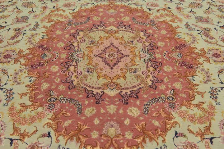 9' 10 x 13' Hand Knotted Tabriz Persian Rug