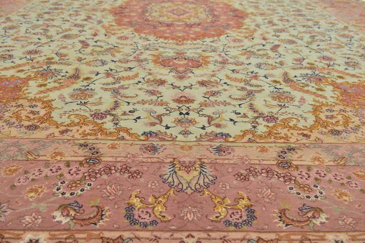 9' 10 x 13' Hand Knotted Tabriz Persian Rug