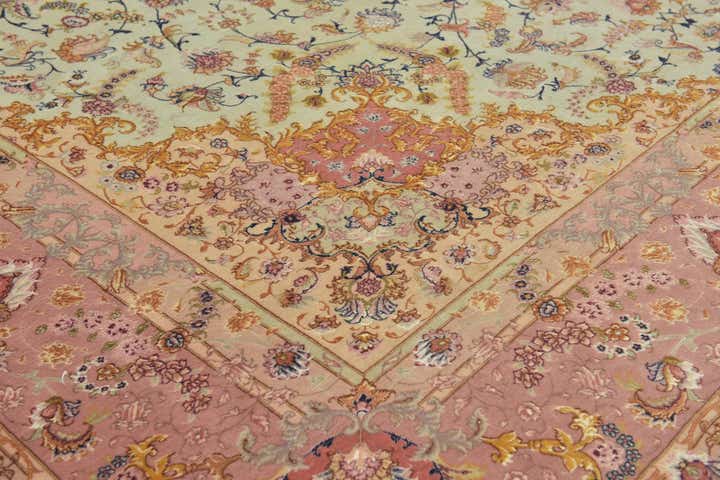 9' 10 x 13' Hand Knotted Tabriz Persian Rug
