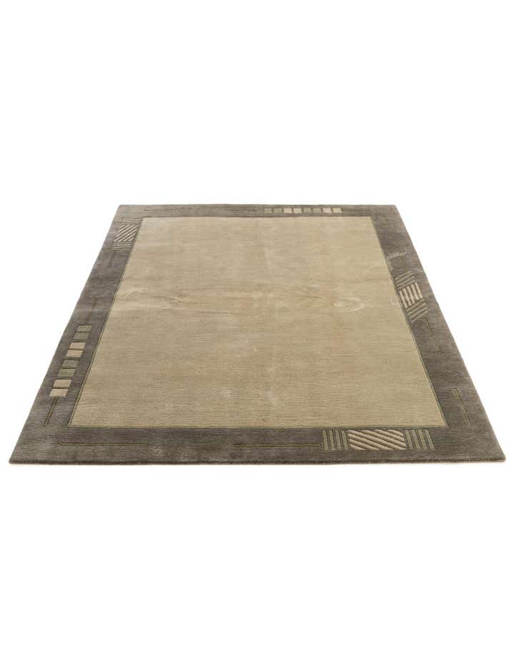 6' 7 x 8' 2 Hand Knotted Tibet Wool Rug