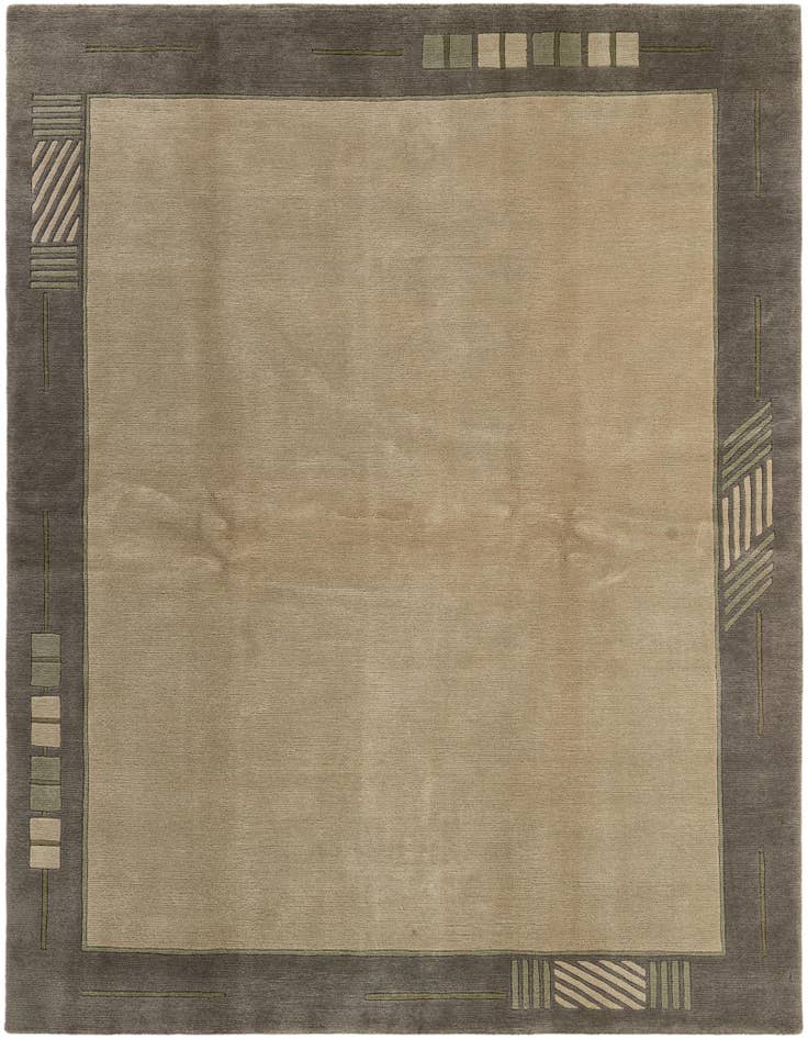 Detail image of 6' 7 x 8' 2 Hand Knotted Tibet Wool Rug