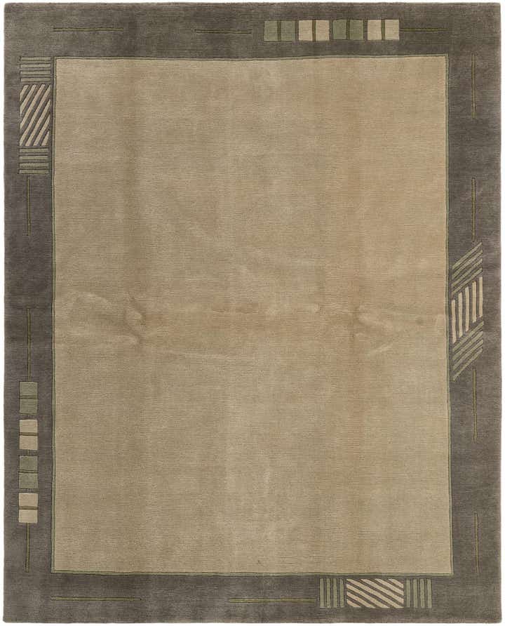 6' 7 x 8' 2 Hand Knotted Tibet Wool Rug