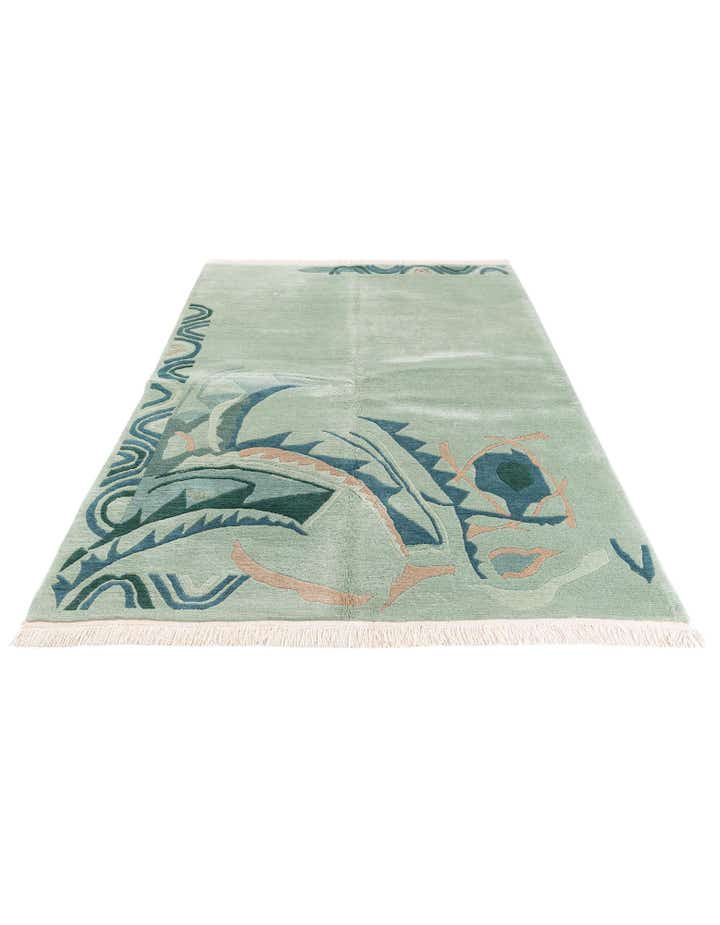5' 5 x 7' 6 Hand Knotted Tibet Wool Rug