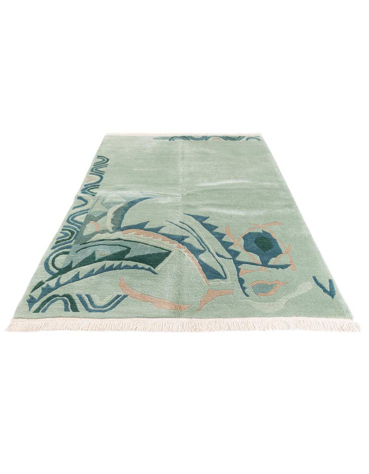 Detail image of 5' 5 x 7' 6 Hand Knotted Tibet Wool Rug
