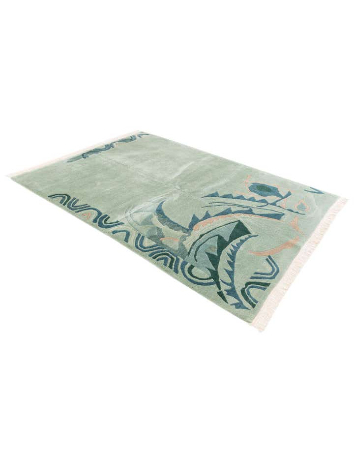 5' 5 x 7' 6 Hand Knotted Tibet Wool Rug