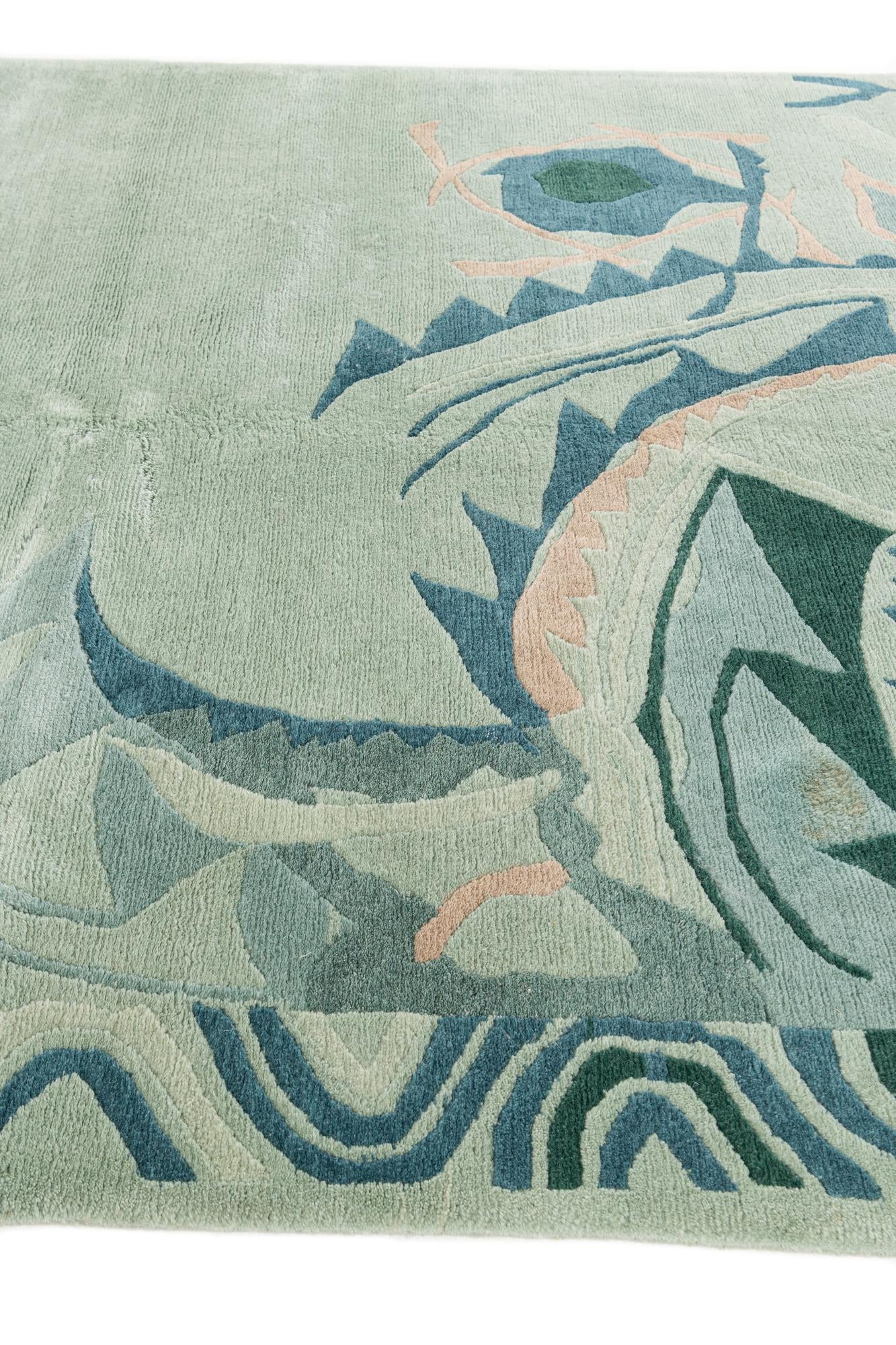 5' 5 x 7' 6 Hand Knotted Tibet Wool Rug