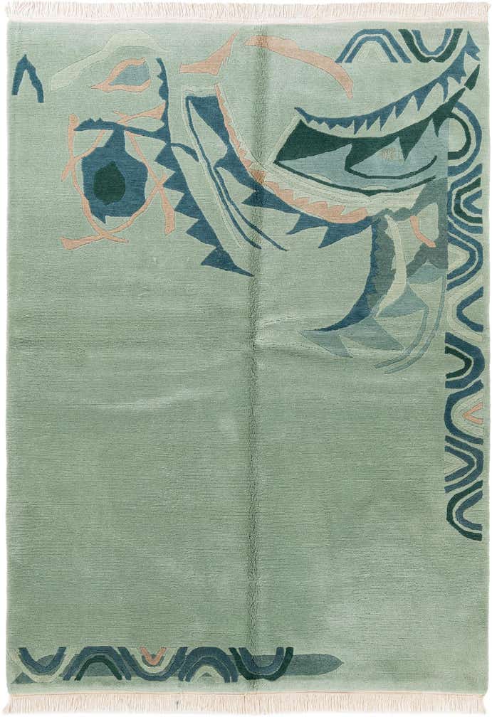 5' 5 x 7' 6 Hand Knotted Tibet Wool Rug