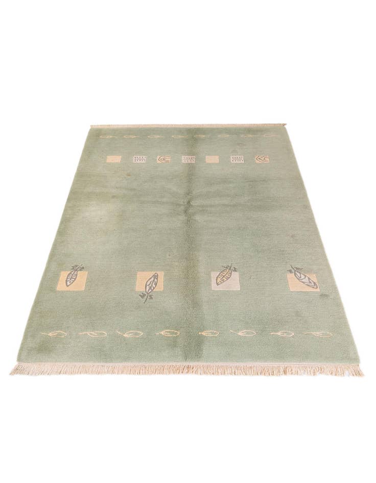 Detail image of 5' 9 x 7' 9 Hand Knotted Tibet Wool Rug