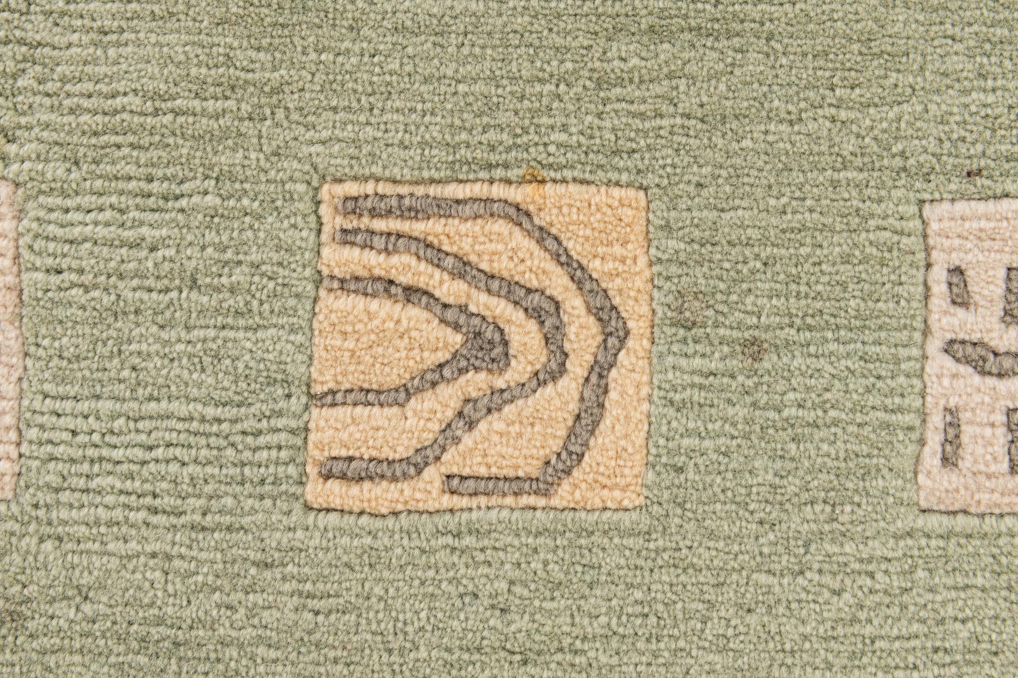 5' 9 x 7' 9 Hand Knotted Tibet Wool Rug