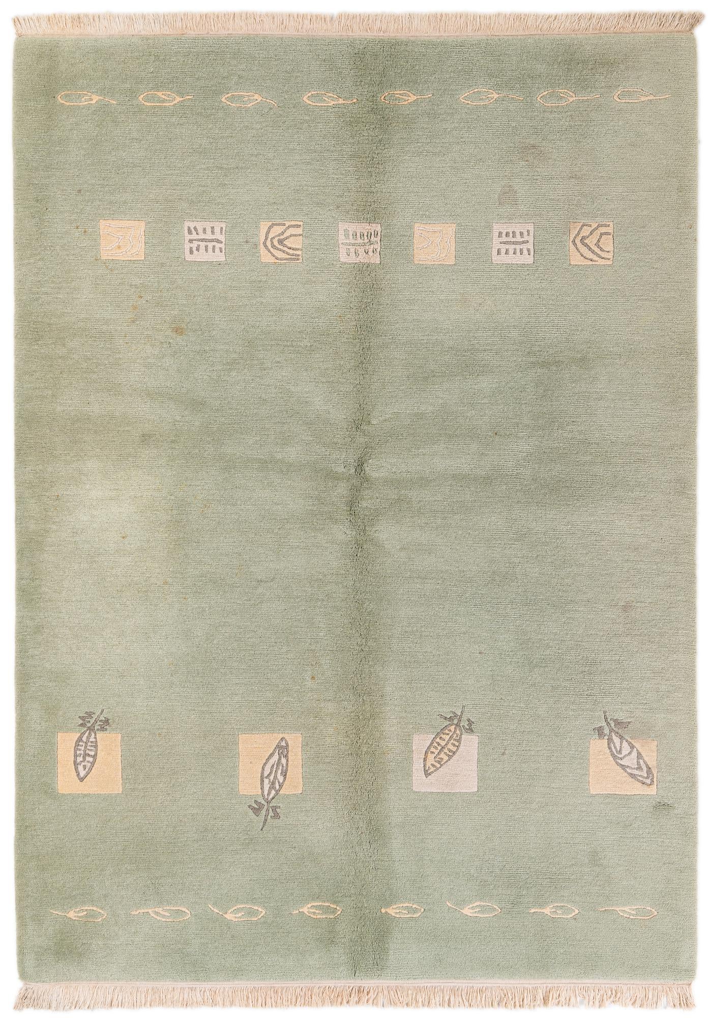 5' 9 x 7' 9 Hand Knotted Tibet Wool Rug