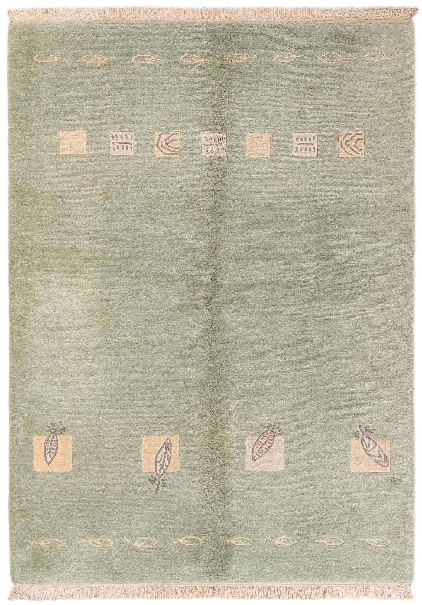 5' 9 x 7' 9 Hand Knotted Tibet Wool Rug