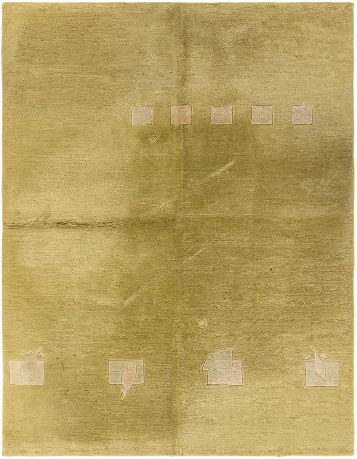 Detail image of 5' 8 x 7' 10 Hand Knotted Tibet Wool Rug