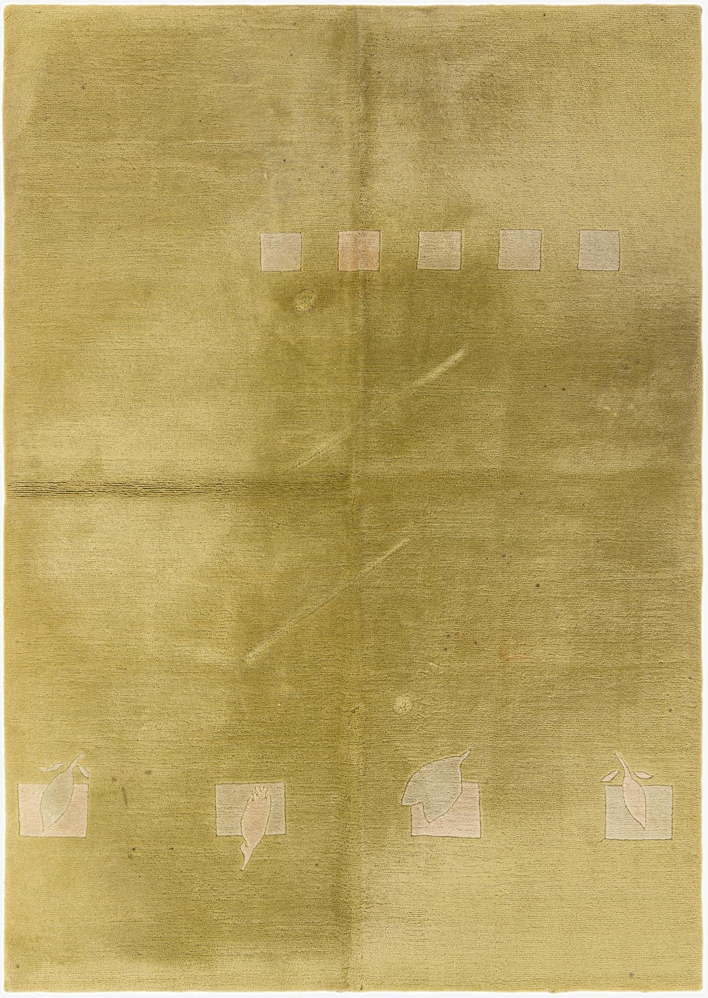 5' 8 x 7' 10  Hand Knotted Tibet Wool Rug