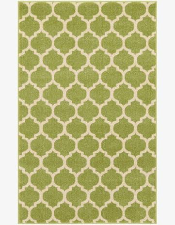 Light Green Trellis Rug