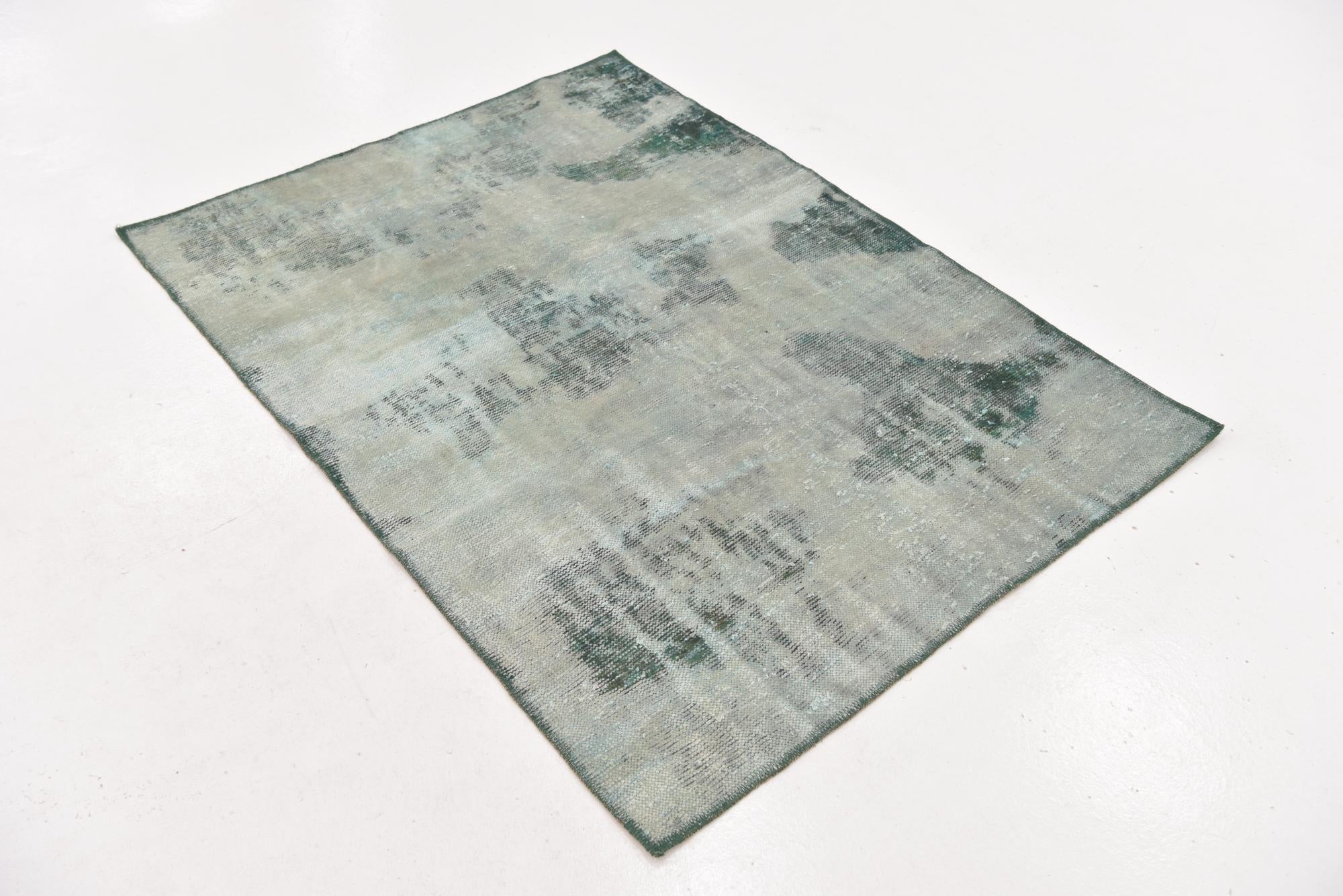 3' 8 x 5' Hand Knotted Ultra Vintage Persian Wool Rug